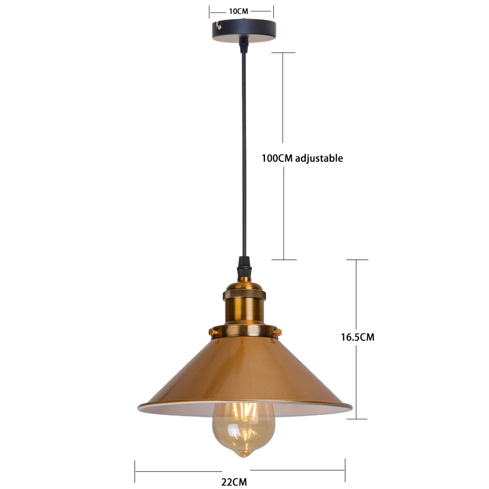 Vintage Pendant Lights Loft Russia Pendant Lamp Retro Hanging Lamp Lampshade For Kitchen Dining Bedroom Home Lighting E27