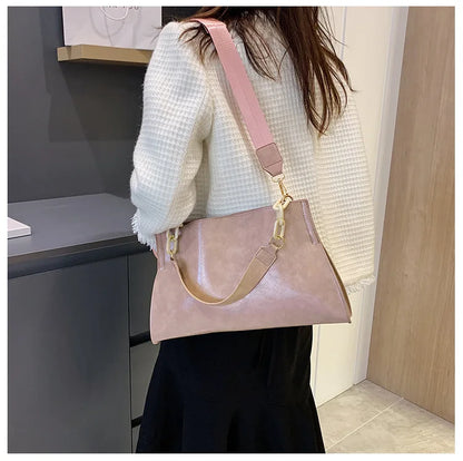 2026 New Design Handbags Women Shoulder Bag Soft Synthetic Leather Crossbody Large Capacity Fashion Female Underarm Bags