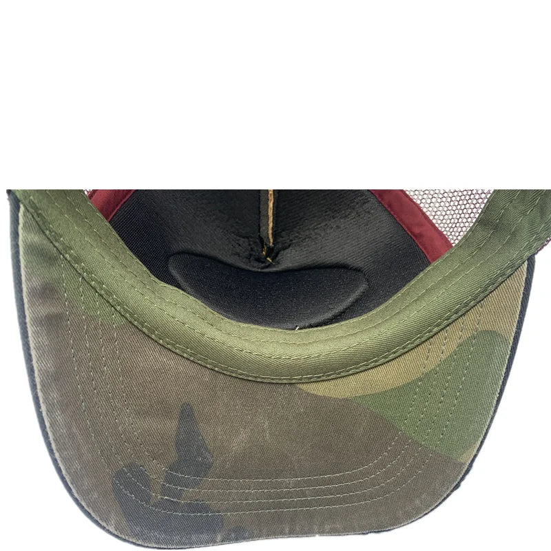 Connectyle Men's Women Vintage Fashion Adjustable Mesh Trucker Hat Outdoor Sport Summer Breathble Sun UV Protection Baseball Cap