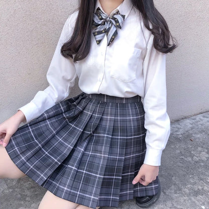 Japan Preppy Style Women's Navy Blue Coat Set Kawaii High School Class Girl Student Uniform Cute JK Blazer Clothing for Autumn