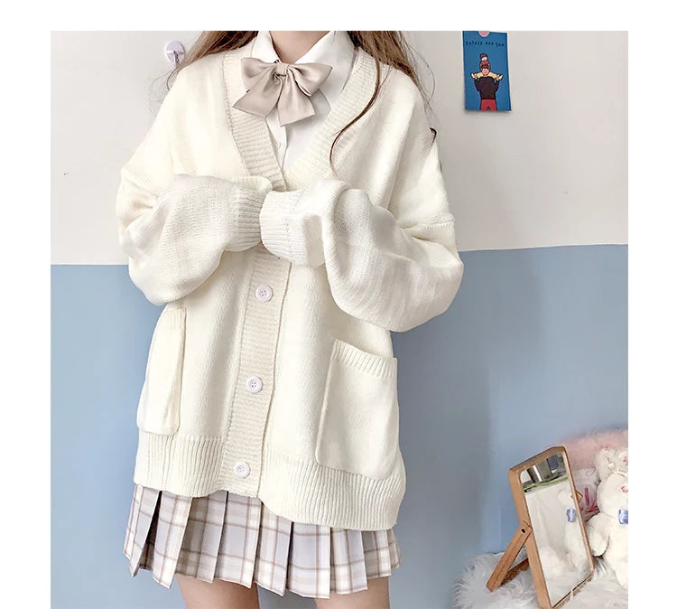2024 Fashion Spring Autumn JK Uniform Jacket Three Buttons Suit Jacket College Style Female Student Suit Long Sleeves Green