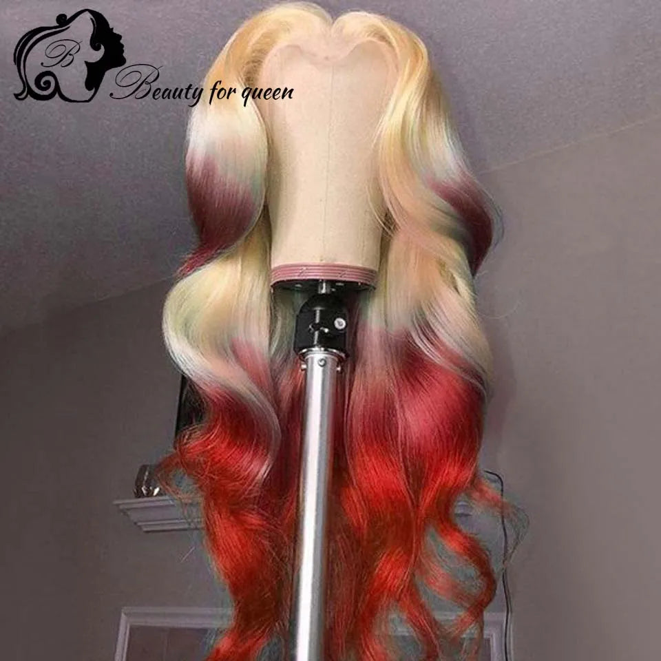 HD Transparent Lace Frontal Wig Brazilian Hair Pre Plucked Wigs With BabyHair Remy Lace Front Wig 180% Wigs For Women Human Hair