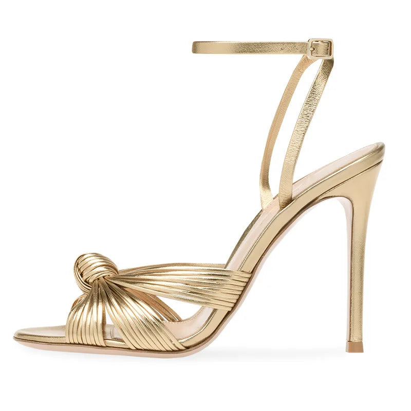 【Measure Your Feet Length Before Order】Strappr Luxury Sandals Elegant Women's Designer Ladies High Heeled Wedding Shoes 7-I-SL-3