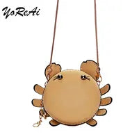 YoReAi New 3D Gun Shaped Chains Women Shoulder Bags Luxury Leather Crossbody Bag Lady High Quality Small Purses Clutch for Girls