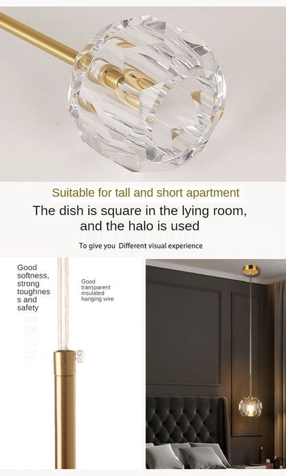 For Home Pendant Lamps Indoor Living Dining Room Bedroom Besides Chandelier Lights Decorative Led Modern Nordic Simple Lighting