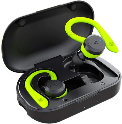 20 Hours Play Time Swimming Waterproof Bluetooth Earphone Dual Wear Style Sport Wireless Headset TWS IPX7 Earbuds Stereo