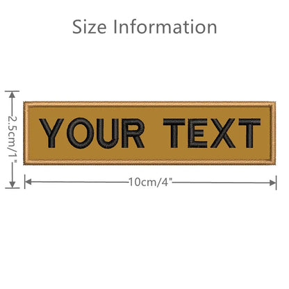 Embroidery Custom Patch  Hook And Loop Backing Iron On Sewing ID Tag Name Stripes For Clothing Dog Collar Harness Backpacks Hat