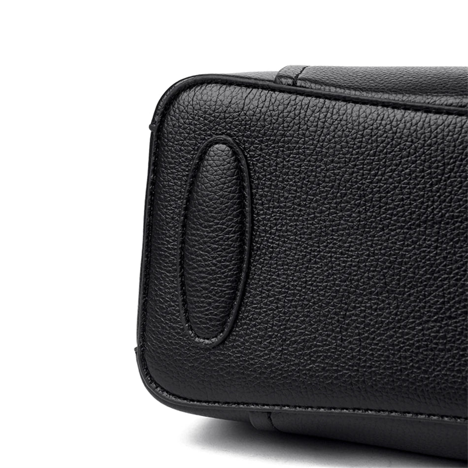 Casual Tote Women's Soft Leather Handbag Luxury Designer 3 Layers Shoulder Crossbody Bag Lady Large Capacity Shopper Sac A Main