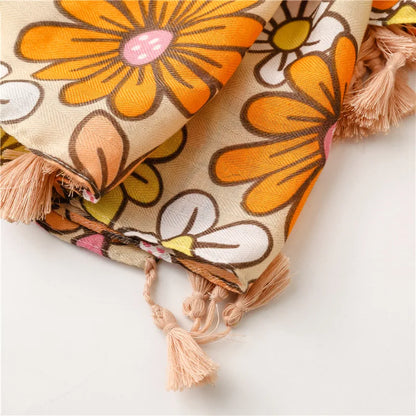 2026 Luxury Brand Ink Painting Floral Tassel Viscose Shawl Scarf Lady High Quality Pashmina Hijab and Wraps Foulard Muslim Sjaal