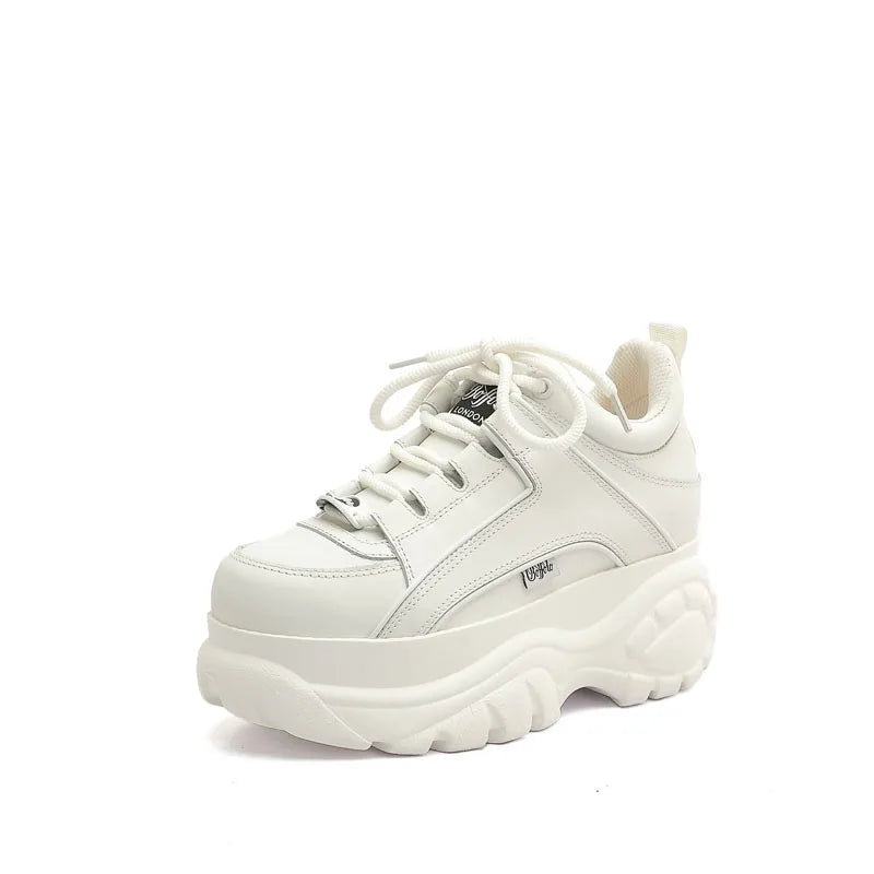 Top Quality Genuine Leather Shoes Platform London Women Casual Sneakers Imitacion Brand Luxury Dad Shoes ST487 ST488