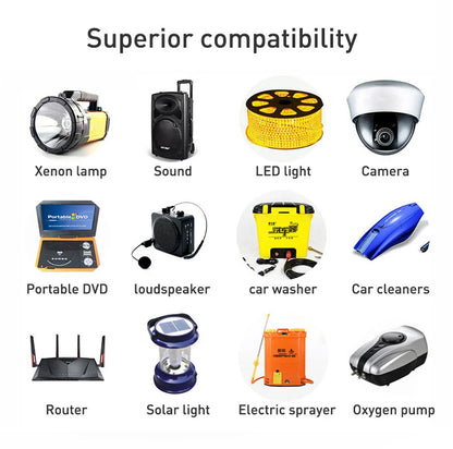 12v50AH Lifepo4 battery Portable power station 60AH Lithium Inverter 220V 500W For Outdoor Camping available mobile 30AH 25AH