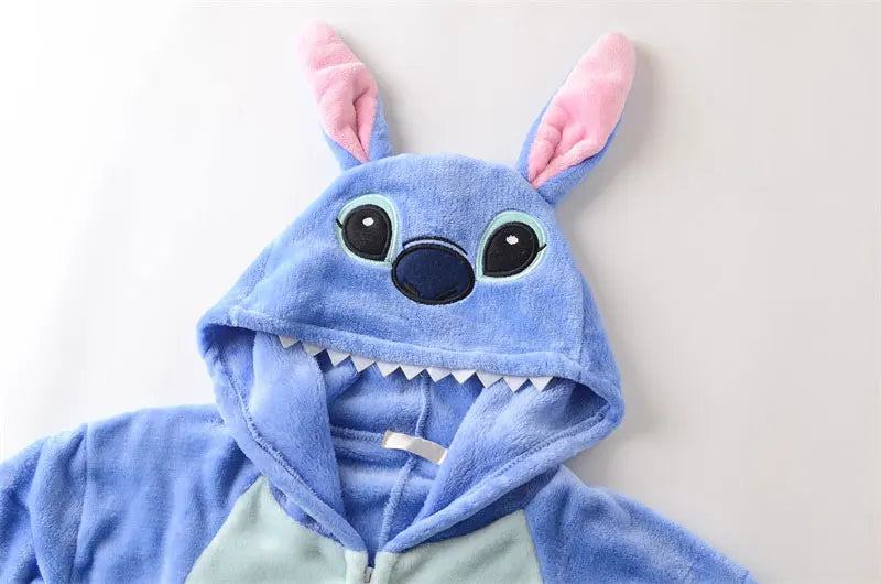 Anime Kigurumis Onesies With Slippers Overalls Adult Women Men Blue Animal Pajama Button Zipper Jumpsuit Funny Outfit XXL Suit