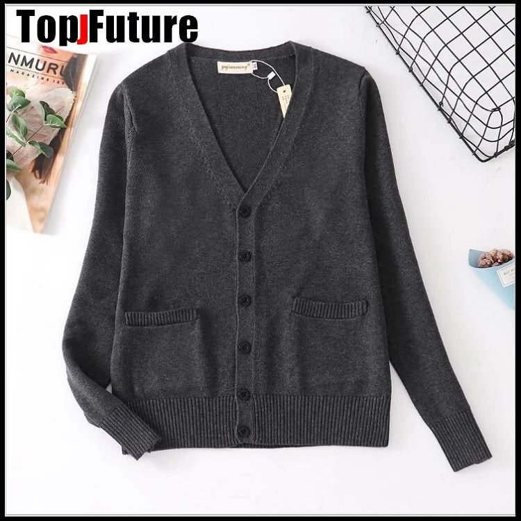 2020 Spring Cosplay School Uniform Sweater For Girls Women Long Sleeve Knitted Japanese Sailor Uniform Cardigans
