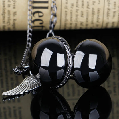 Steampunk Fashion Ball Quartz Pocket Watches With Pendant Necklace Chain Children Best Xmas Gifts