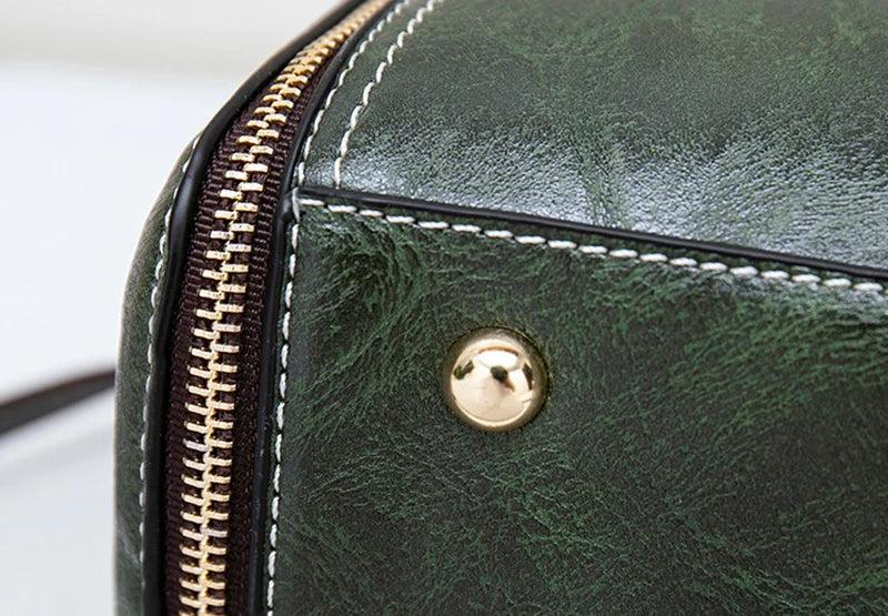 New Arrival PU Leather Bucket Shoulder Bags for Women Solid Color Crossbody Small Handbag Zipper Phone Purse Messenger Bag Pouch