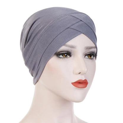2020 Full Cover Inner Hijab Caps Muslim stretch Turban cap Islamic Underscarf Bonnet Solid Modal Under Scarf caps turbante mujer