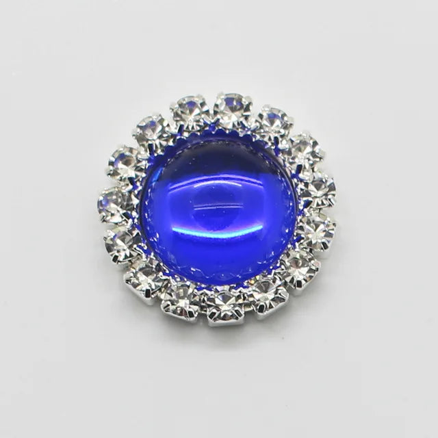 NEW Style 10pcs 15mm Glossy beads Round Diy jewelry Accessories Rhinestone Plate Wedding Invitation Clothing Accessories