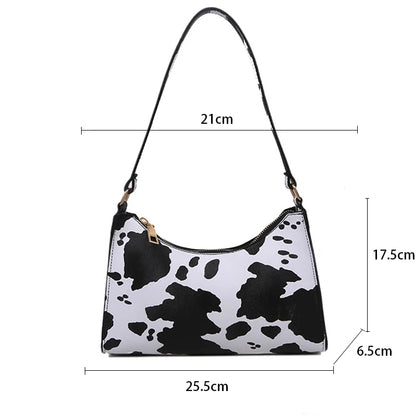 Gusure Fashion Leopard Pattern Shoulder Women Bag Hand Bag Personality Wild Pu Leather Designer Purses and Handbags