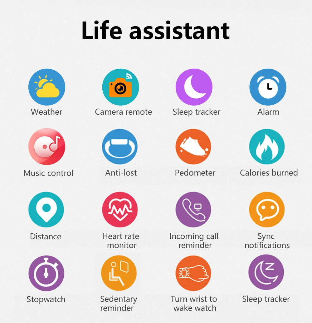 New Smart Watch Android IOS Phone 1.44 Inch Color Screen Bluetooth Call Blood Oxygen/Pressure Monitoring Smart Watch Women Men