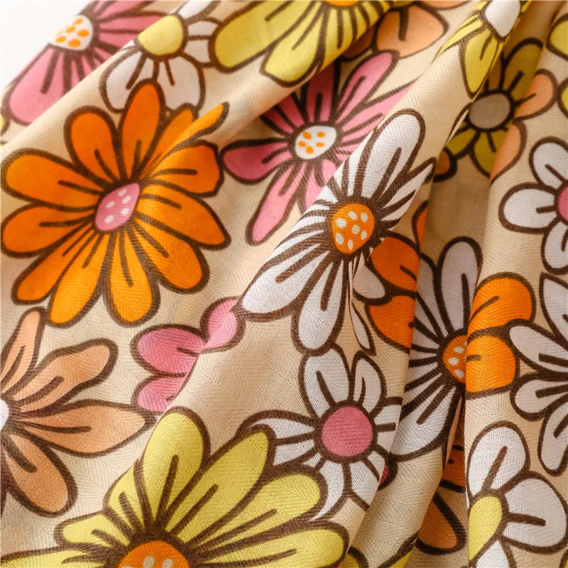 2026 Luxury Brand Ink Painting Floral Tassel Viscose Shawl Scarf Lady High Quality Pashmina Hijab and Wraps Foulard Muslim Sjaal