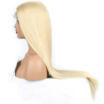 Charisma Blond Wigs Synthetic Lace Front Wig Long Silky Straight Lace Front Wig Heat Resistant Fiber Hair Cosplay Wigs For Women