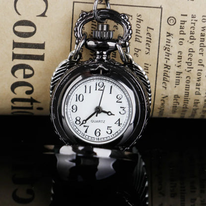 Steampunk Fashion Ball Quartz Pocket Watches With Pendant Necklace Chain Children Best Xmas Gifts