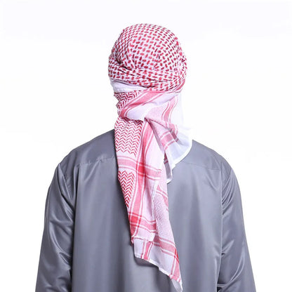 2026 Men Arab Headwear Hijab Scarf Islamic foulard Print Scarf Turban Arabic Headcover for men's muslim clothing prayer turbante