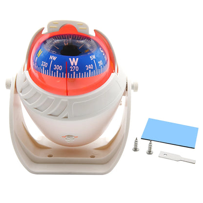 Waterproof Nautical Compass Sea Pivoting Marine Boat Compass With Electronic LED Night Light For Marine Navigation Positioning