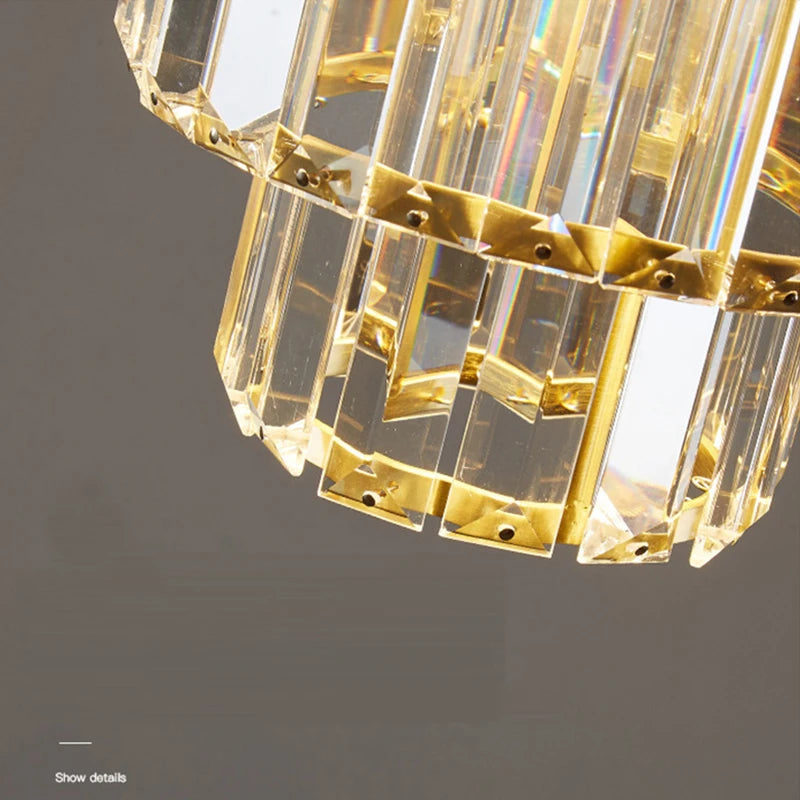 Modern Pendant Lights Luxury Led Crystal Ceiling Lamp Nordic Design Chandelier Bedroom Dining Room Table Kitchen Island Decor