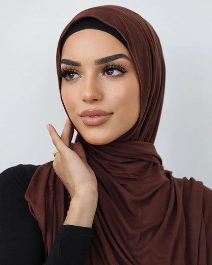 Hot Muslim Fashion Woman Soft Hijabs Scarf Shawl Plain Cotton Jersey Scarves Turban Women Long Shawls Head Wrap Headband Abaya