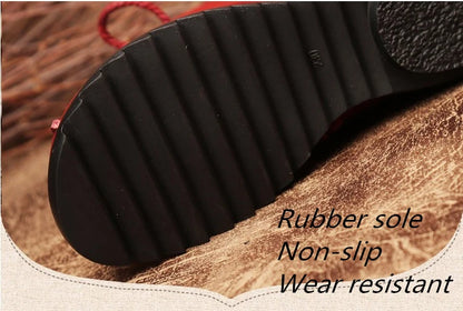JIANBUDAN/ Genuine Leather Plush Women's Short Boots Retro Casual Autumn Winter Women's Boots Waterproof Leather Warm Snow Boots