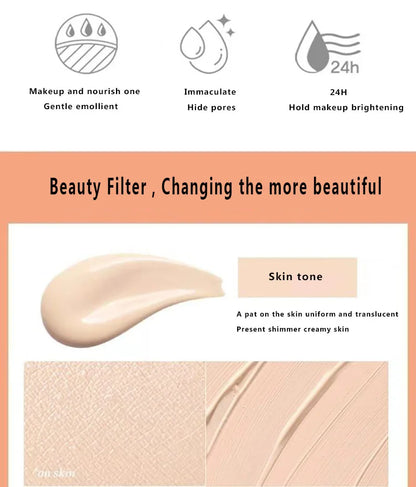 NEW Cosmetic Makeup Set Air Cushion Finishing Powder Face Powder Pearly Lustre Eyeliner Non-Stick Cup 3 Colors Lipstick Kit