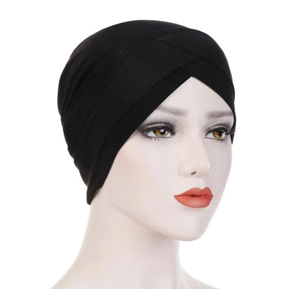 2020 Full Cover Inner Hijab Caps Muslim stretch Turban cap Islamic Underscarf Bonnet Solid Modal Under Scarf caps turbante mujer