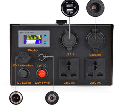 12v50AH Lifepo4 battery Portable power station 60AH Lithium Inverter 220V 500W For Outdoor Camping available mobile 30AH 25AH