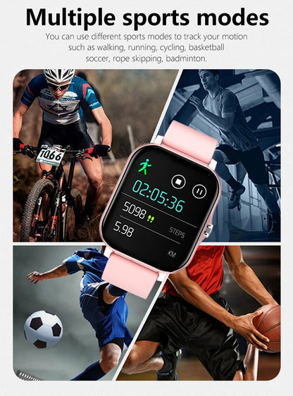 New Smart Watch Android IOS Phone 1.44 Inch Color Screen Bluetooth Call Blood Oxygen/Pressure Monitoring Smart Watch Women Men