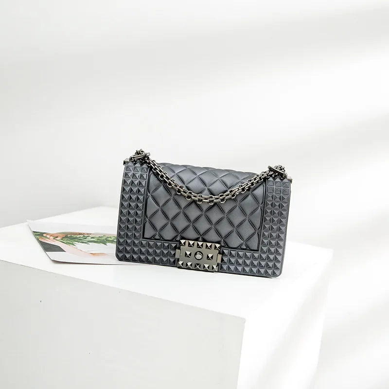 SGARR Fashion Women PVC Messenger Bags High Quality Chain Ladies Handbags Crossbody Bag 2024 Luxury Deisgner Female Shoulder Bag