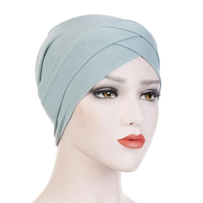 2020 Full Cover Inner Hijab Caps Muslim stretch Turban cap Islamic Underscarf Bonnet Solid Modal Under Scarf caps turbante mujer