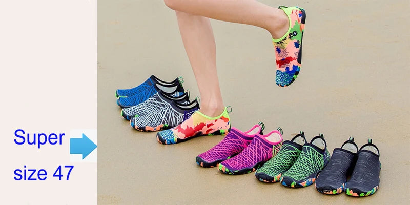 Unisex Shoes Swimming Water Yog Women Men Barefoot Outdoor Beach Sandals Upstream Aqua Shoes Nonslip River Sea Diving Sneakers