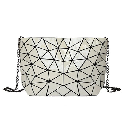 New Silver Handbags Bags For Women 2026 Summer Large Tote Bag Ladies Geometric Messenger Shoulder Bag Beach Luxury Designer