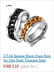 UTAG Smart Sensor Body Temperature Ring Stainless Steel Fashion Display Real-time Temperature Test Finger Rings
