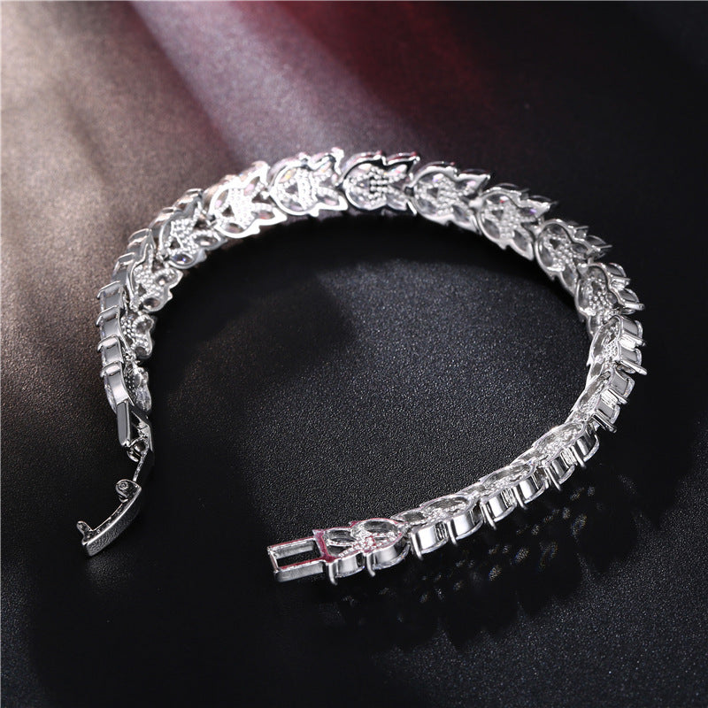 Jewelry Cross-border Explosive Bracelet Design Sense Niche Not Faded Female Willow Leaf Source s6924