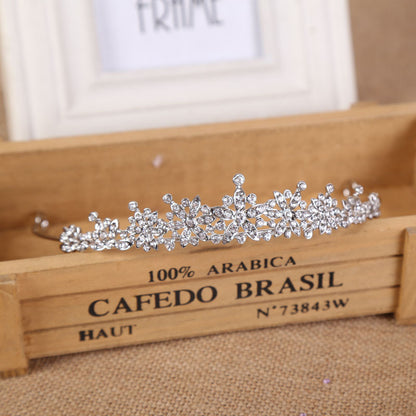 Bridal Diamond Crown Tiara Wedding Dress Wedding Dress Headband Rhinestone Jewelry Accessories