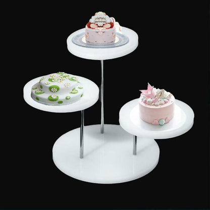 Hot sale acrylic ring jewelry display stand multi-layer round jewelry display stand plexiglass simple jewelry