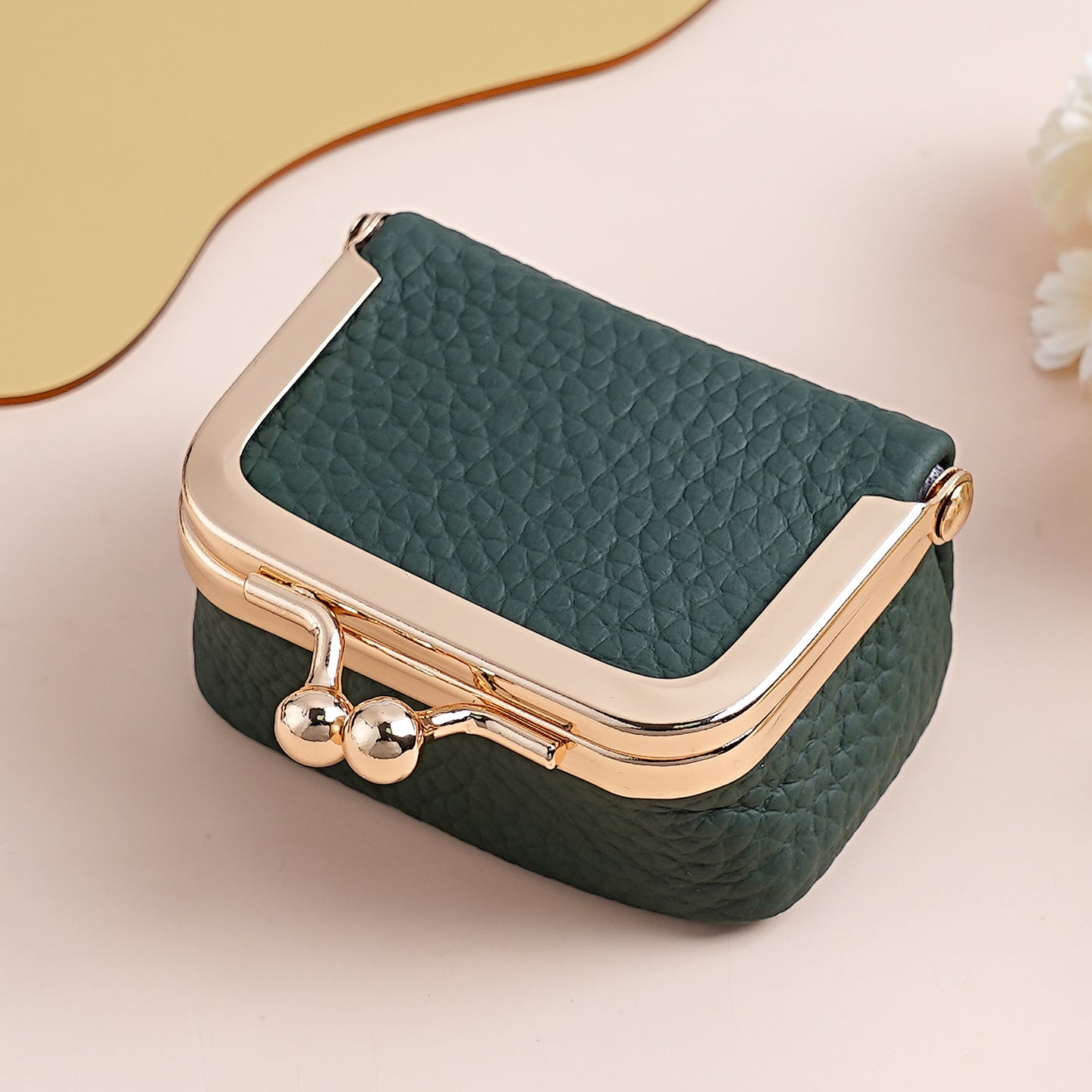 Genuine Leather Mini Necklace Jewelry Box Women's Earrings Gold Ring Gold Jewelry Cosmetics Bag Earphones Coin Purse