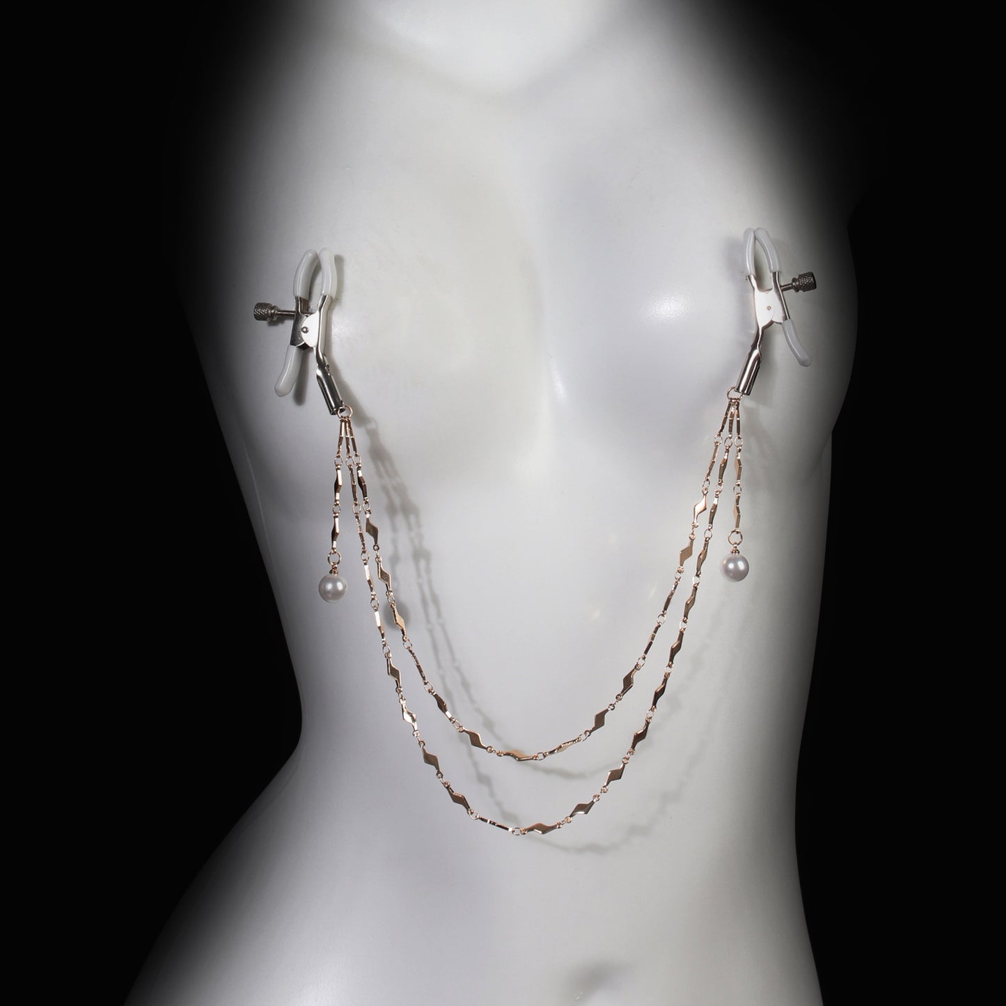 Amazon New Metal Lightning Stitching Milk Chain Unisex Sexy Alternative Flirting Props Chest Chain Jewelry
