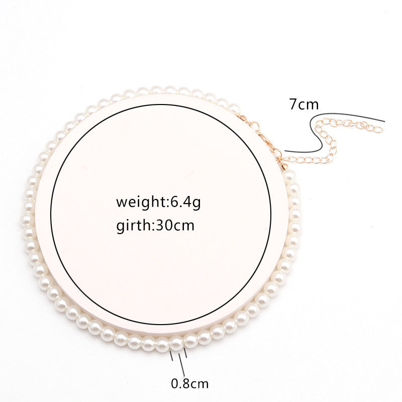 Sweet personality simple natural Joker imitation pearl necklace pearl necklace ladies necklace jewelry wholesale supply