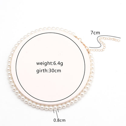 Sweet personality simple natural Joker imitation pearl necklace pearl necklace ladies necklace jewelry wholesale supply