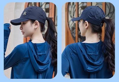 Quick-Drying Sun Protection Hat, Unisex Breathable Peaked Cap, Fashionable and Versatile Baseball Cap Wholesale Custom Logo