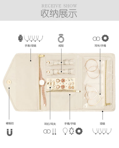 Source Factory New Jewelry Earrings Ring Necklace Pendant Watch Storage Bag Multifunctional Foldable