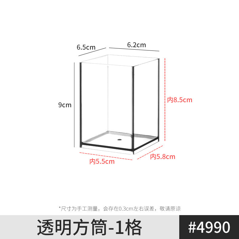 Mirror Cabinet Storage Box Desktop Cosmetics Lipstick Storage Rack Bathroom Bathroom Desktop Dressing Table Organization Box